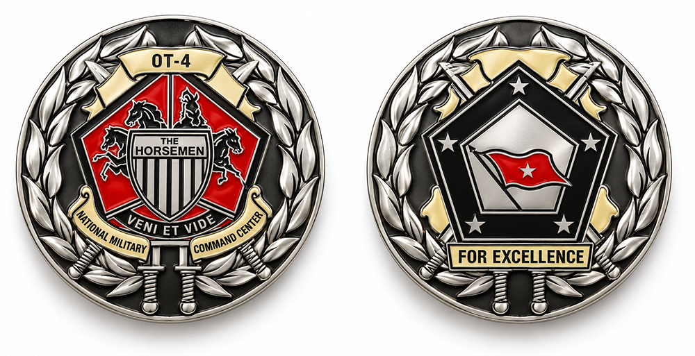 OT-4 Horsemen Challenge Coins