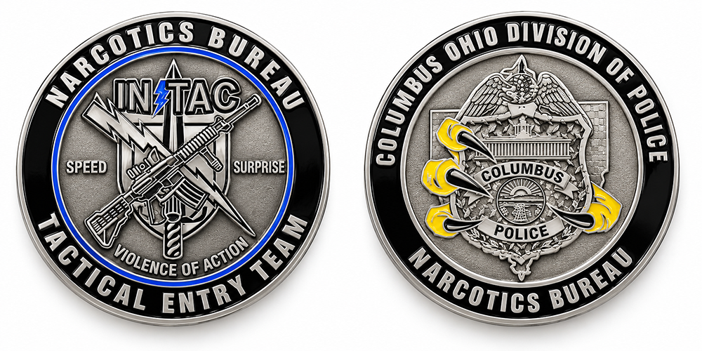 Tactical Challenge Coins_ Narcotics Bureau
